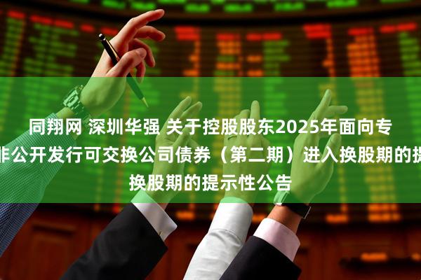同翔网 深圳华强 关于控股股东2025年面向专业投资者非公开发行可交换公司债券（第二期）进入换股期的提示性公告